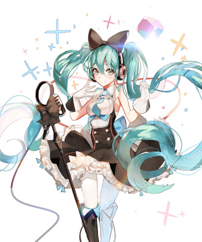 动漫美少女,二次元萌妹子,巡音流歌(巡音露卡),洛天依,乐正陵,音乐