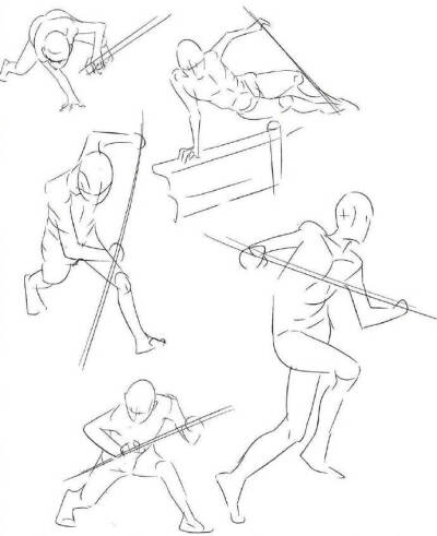 打斗人物动态参考 搬运