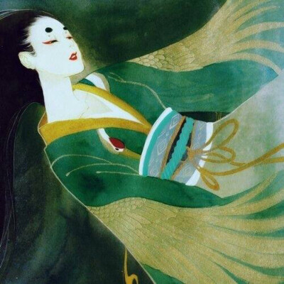 浮生物语,本土画师鹿菏.
