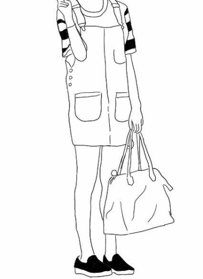 人物线条来自 韩国画家