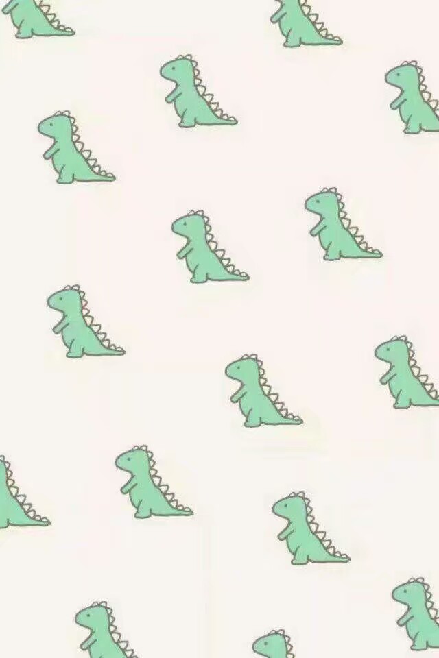 小恐龙格子壁纸图片