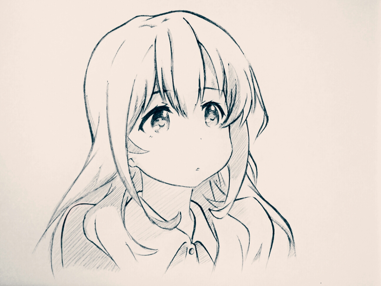 p站 手绘 线稿 少女 id=61149481 ミントの甘煮 [pixiv]