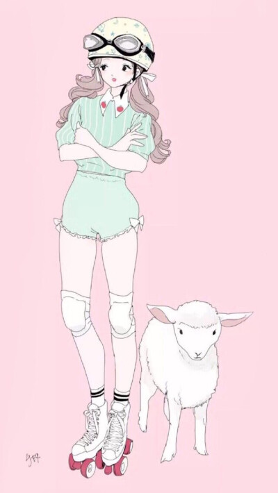 女孩 韩国唯美插画手绘动漫卡通可爱个性经典enakei头像壁纸横图大全