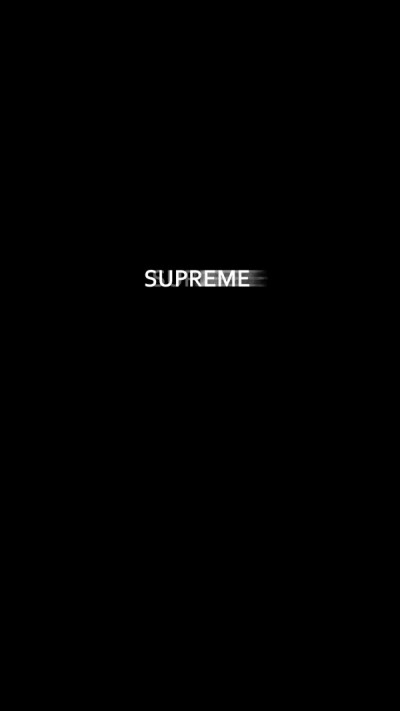 手机壁纸 黑色 supreme