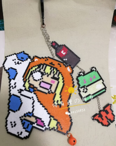 拼豆,干物女小埋【何有理の拼豆】