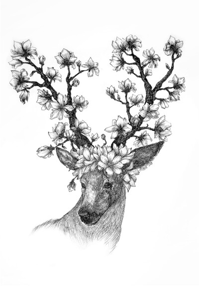 黑白装饰画