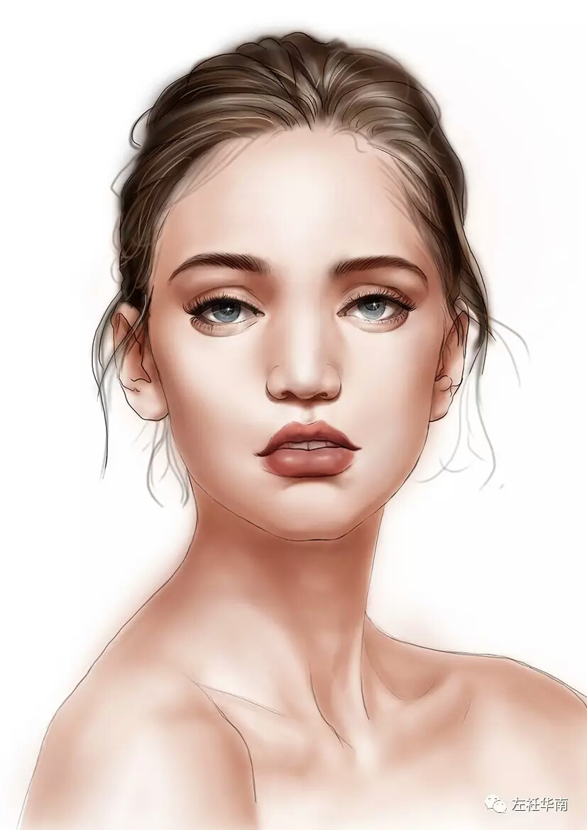 服装插画 彩铅效果图 服装设计 人物画