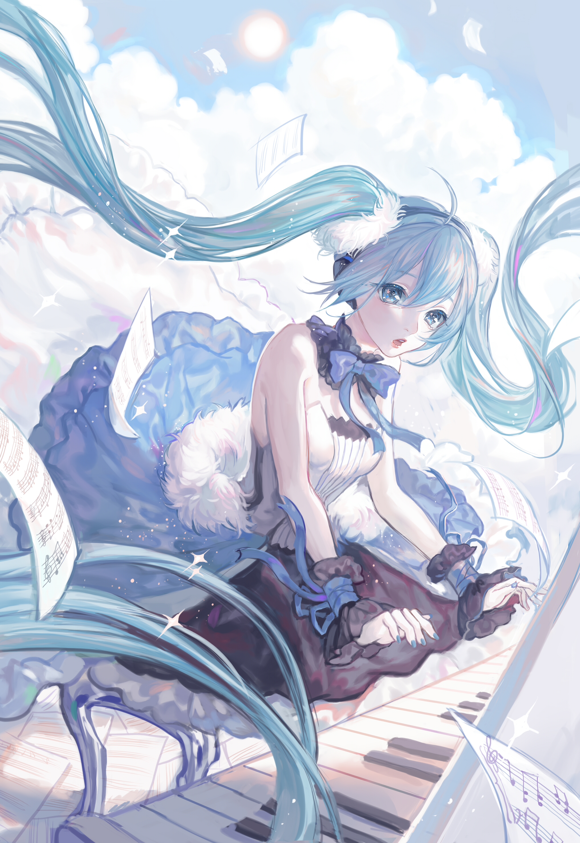 初音未来 绘师:matcha 本作品pixiv id=63… 