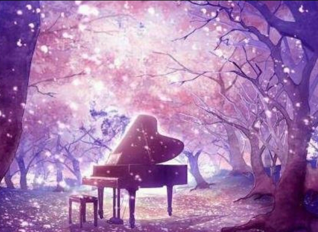 背景,钢琴,梦幻,唯美