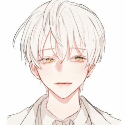 男生西装黑白头像