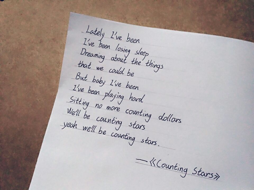 【手抄歌词】【公子烨】【英文】