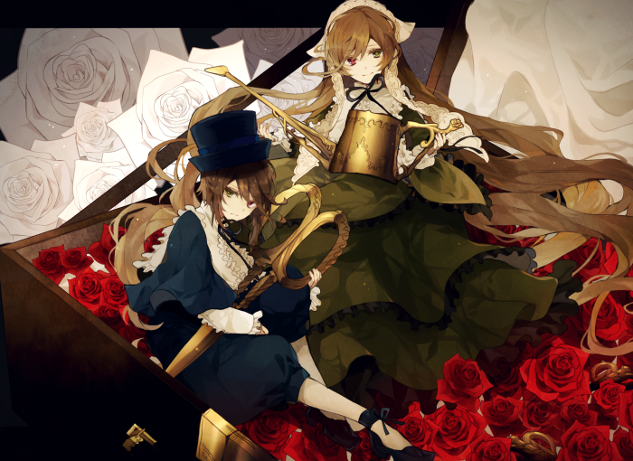 蔷薇少女 苍星石 翠星石 绘师:沙月 本作品pixiv id= 63664077