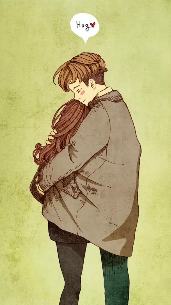 壁纸情侣温暖治愈