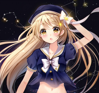星空 唯美 梦幻 少女 清新 可爱