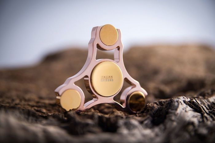 italian spinner real gold plated fidget spinner