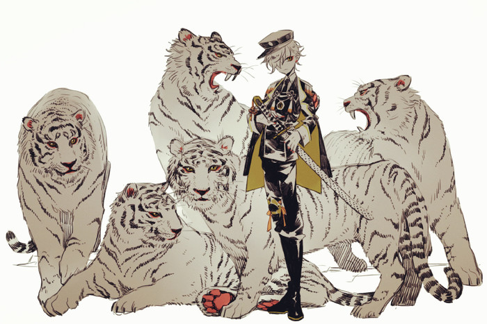 刀剑乱舞 动漫 五虎退 壁纸