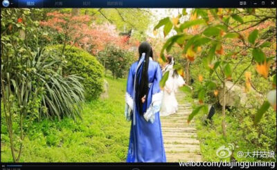 古风美男背影