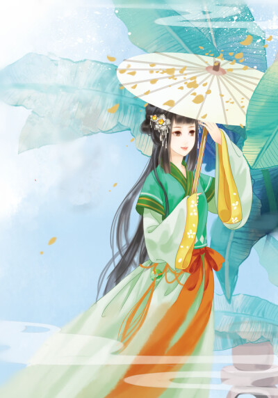 持伞古风女子