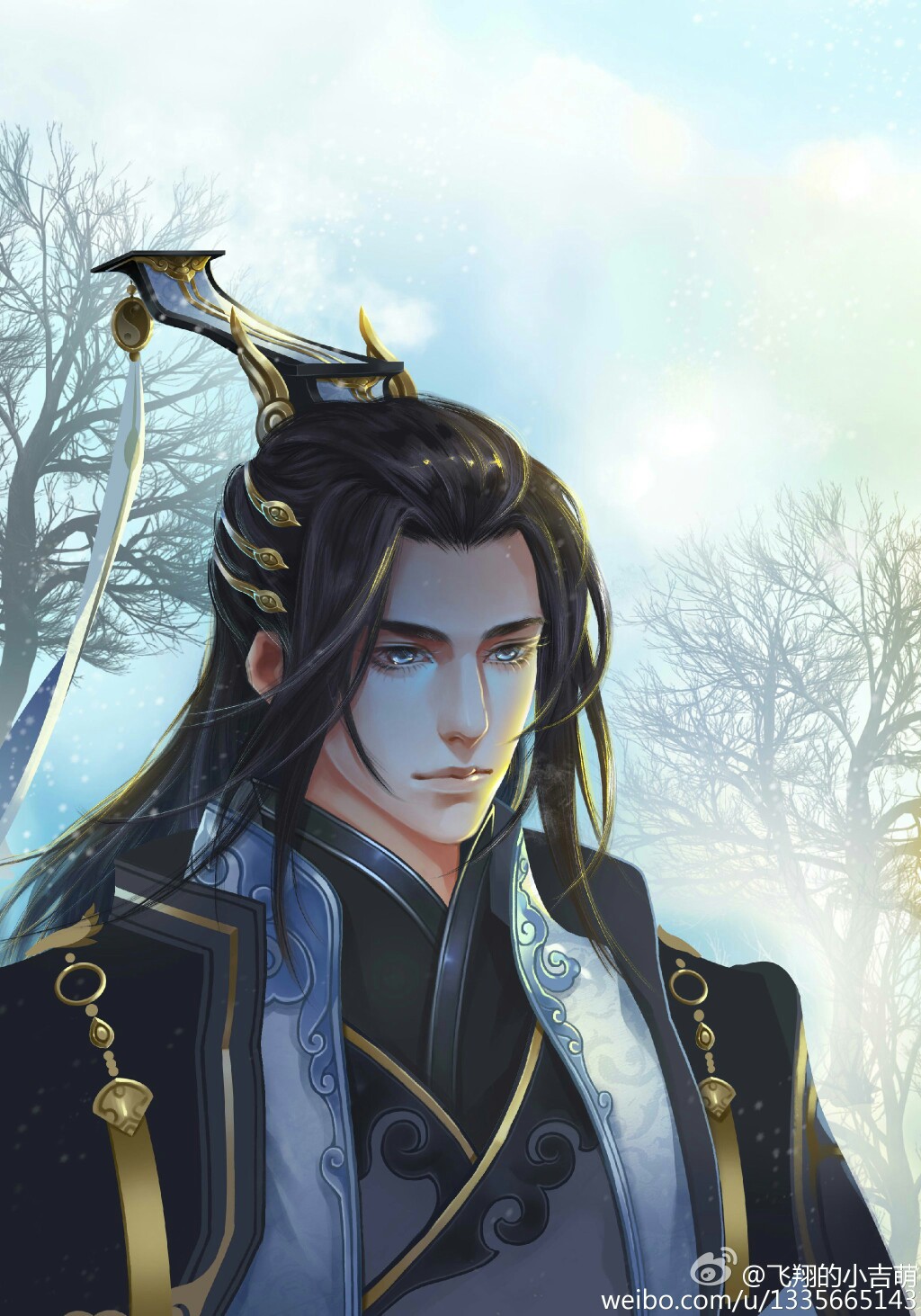 剑网三漫画插画# 纯阳道长(出处见水印)