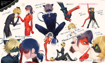 点赞  评论  miraculous ladybug,瓢虫少女,瓢虫雷迪,黑猫诺儿,艾俊