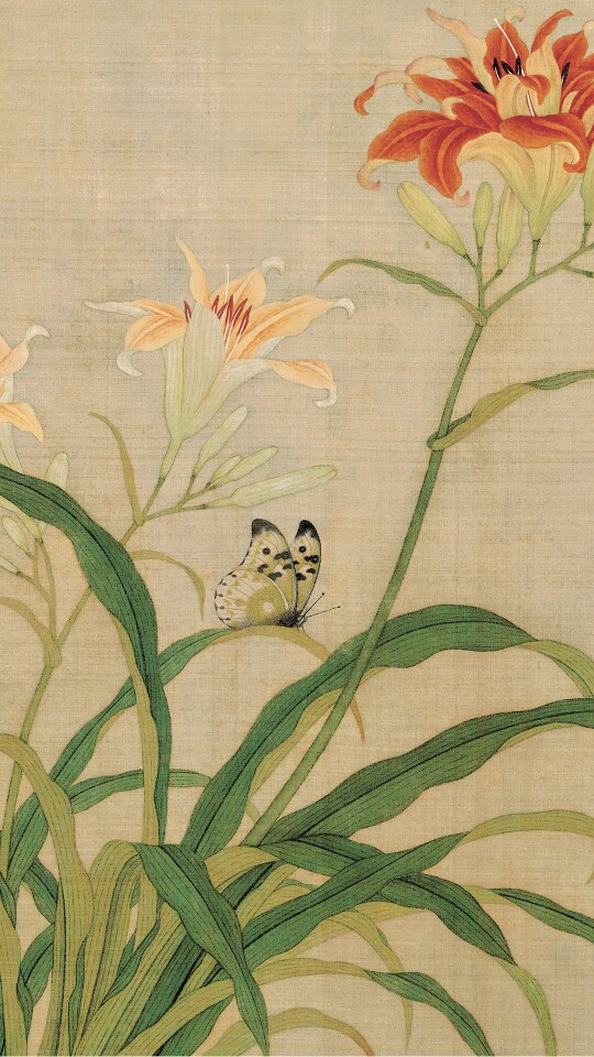 清代余稚花鸟图