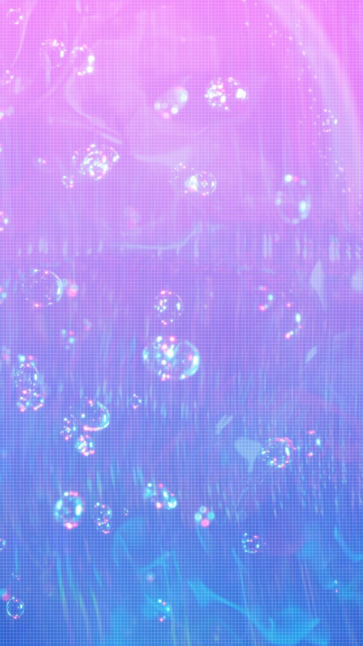 少女心壁纸iphone手机壁纸泡泡流光网格ins