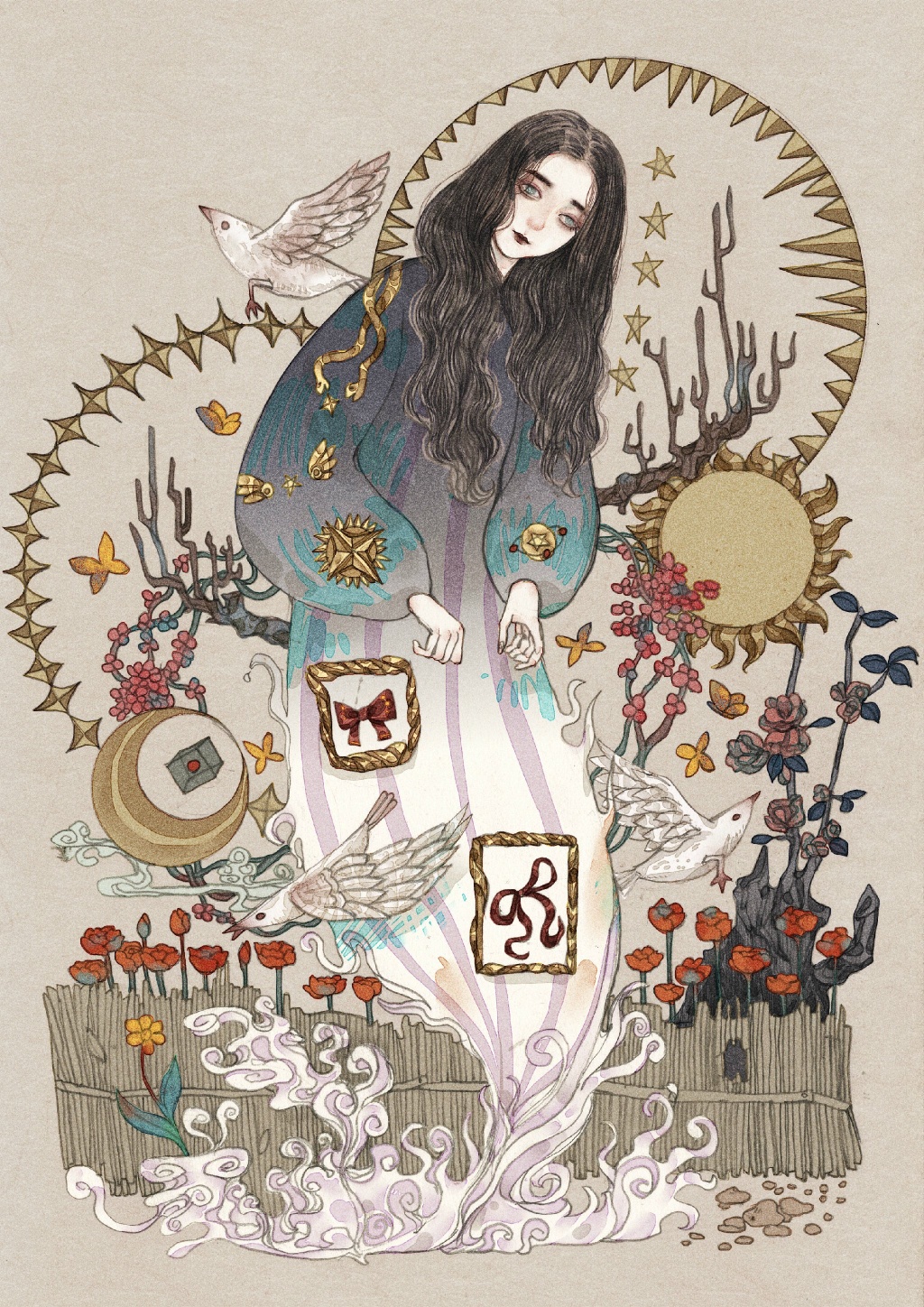 画手:芜意_〕插画 手绘 唯美 壁纸