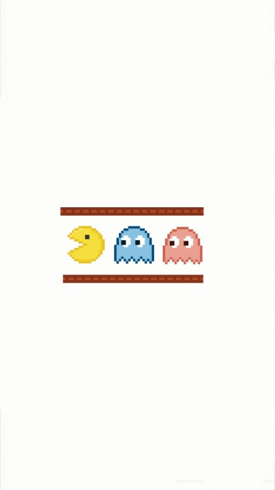 白色 壁纸 简约 吃豆豆(你看不见我你看不见我)