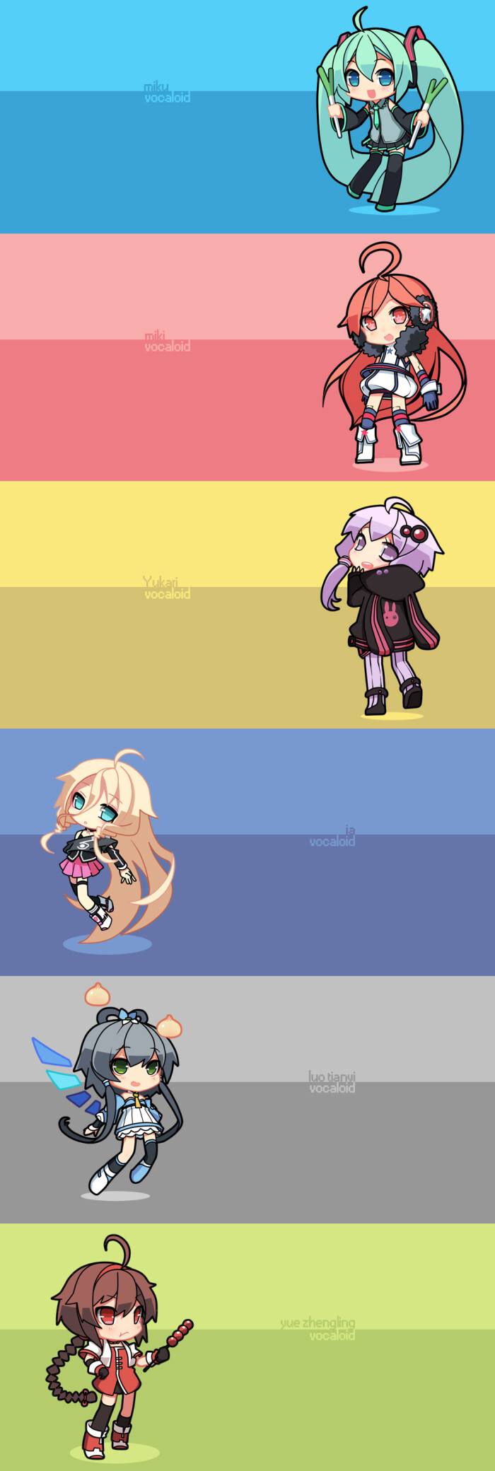 vocaloid『日v 中v』初音miku miki 结月缘 ia 洛天依 乐正绫