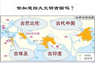 古代四大文明分布图图片