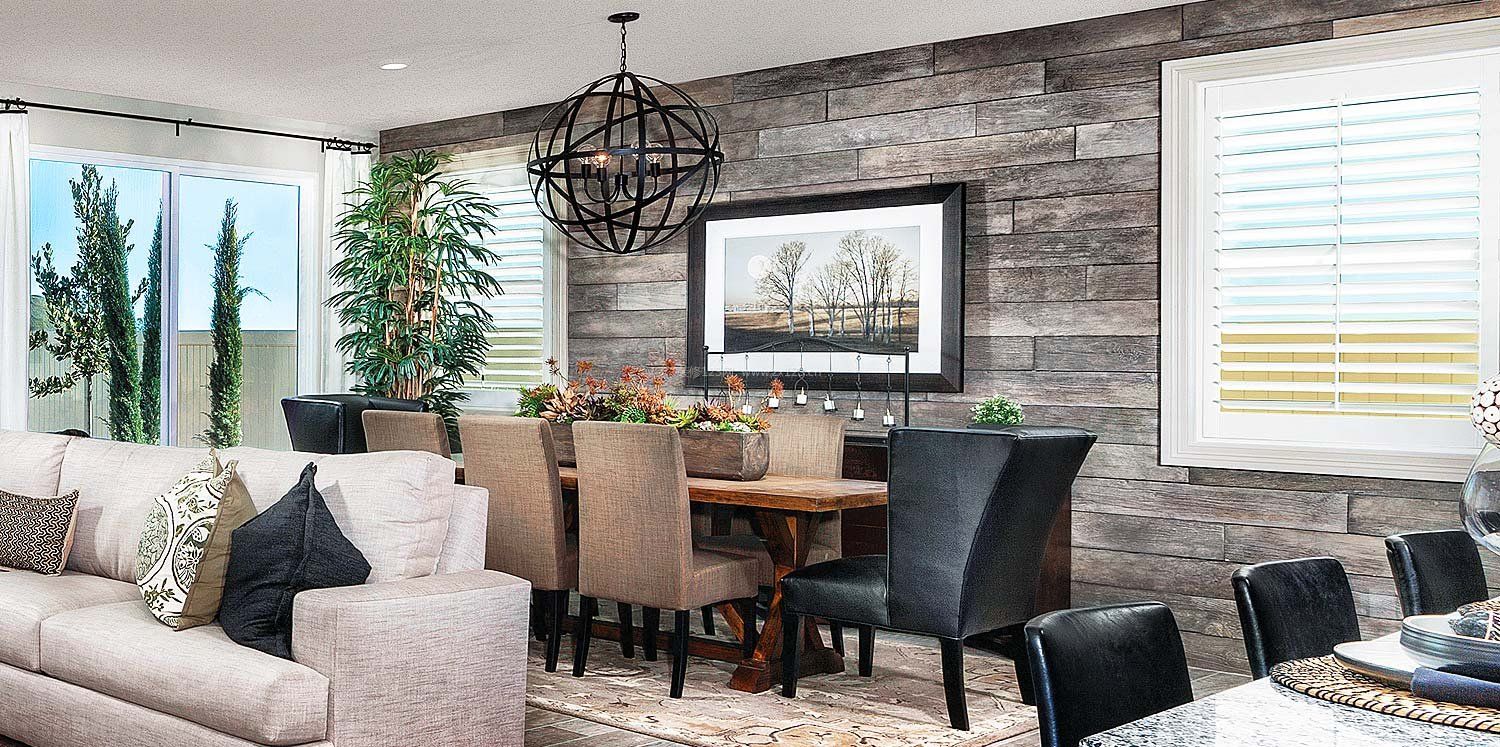 家装餐厅文化石背景墙效果图