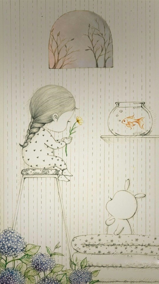 古风,现代,插图,手绘,水彩画,唯美,小清新