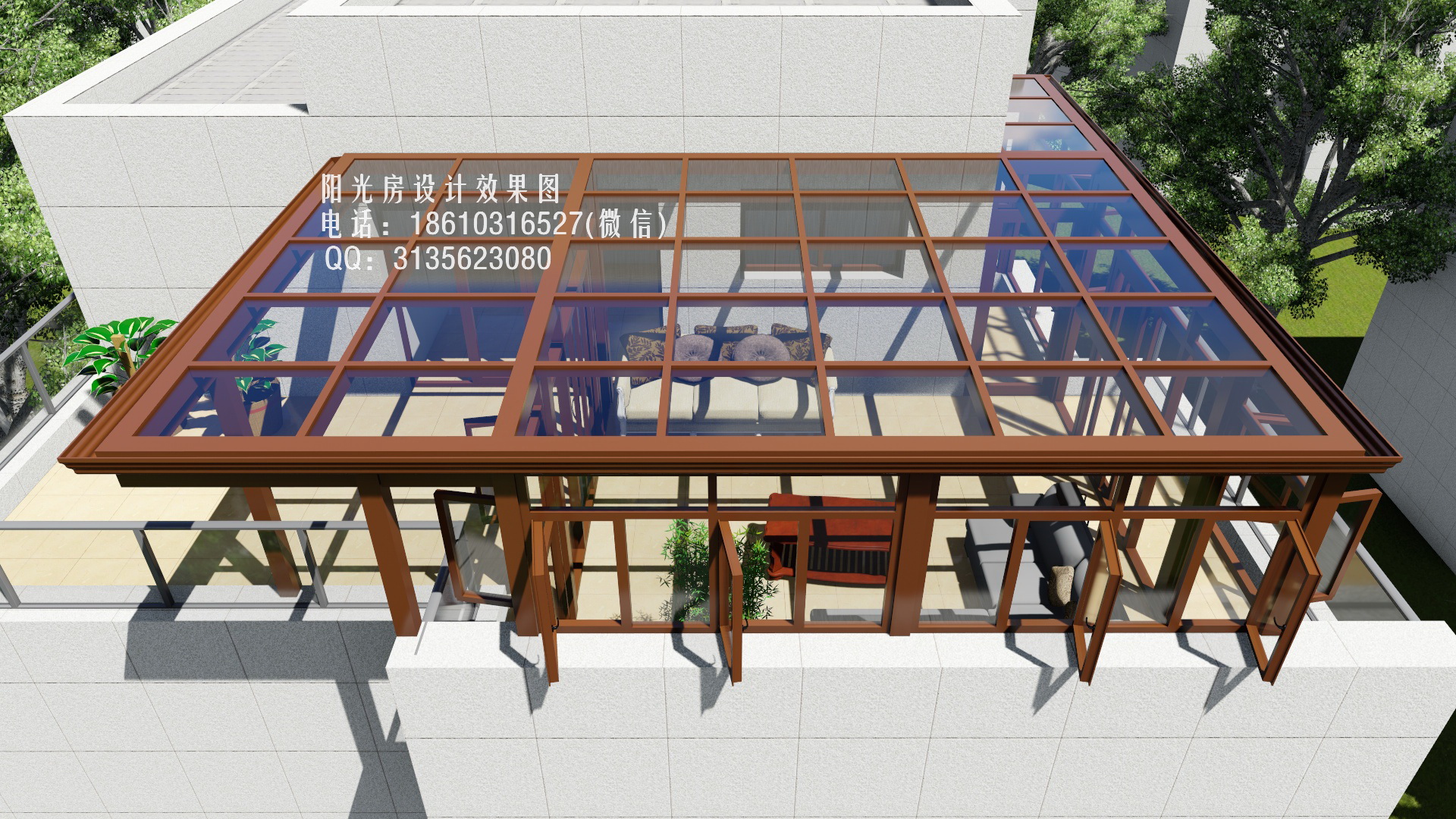 D5314阳光房设计效果图 | 火星网－中国数字艺术第一门户