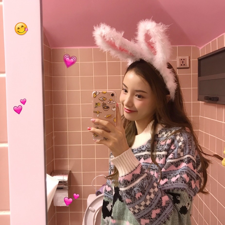 长翅膀的猫い 林小宅 少女心 软妹 粉色 女生头像
