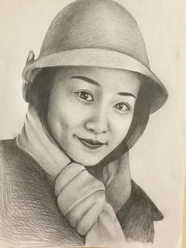 酒窝素描画怎么画出来图片