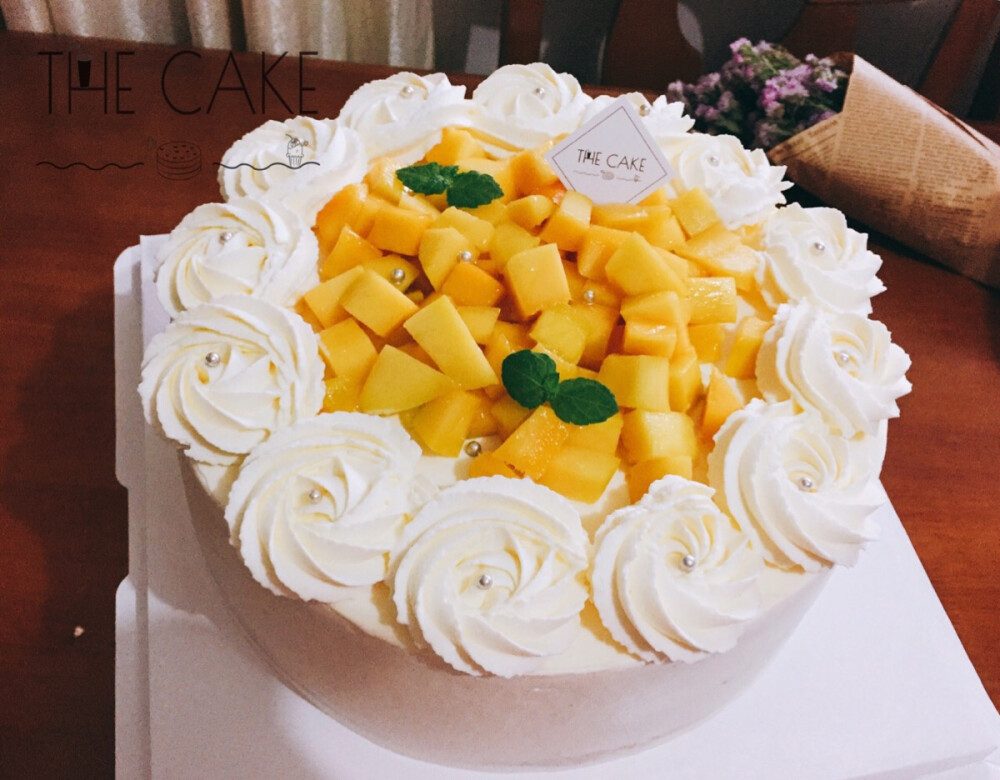 芒果奶油蛋糕