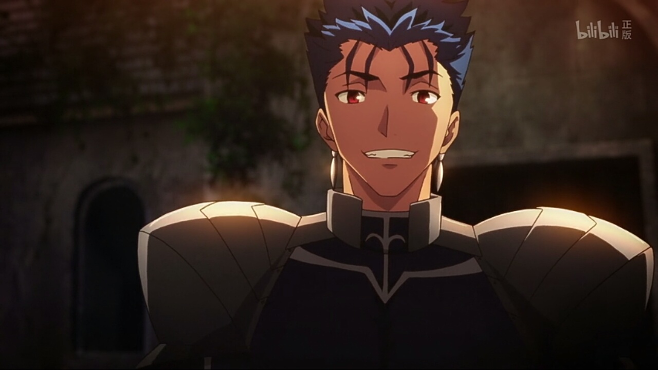 fate stay night 截图 汪酱爽朗的笑容,lancer枪哥