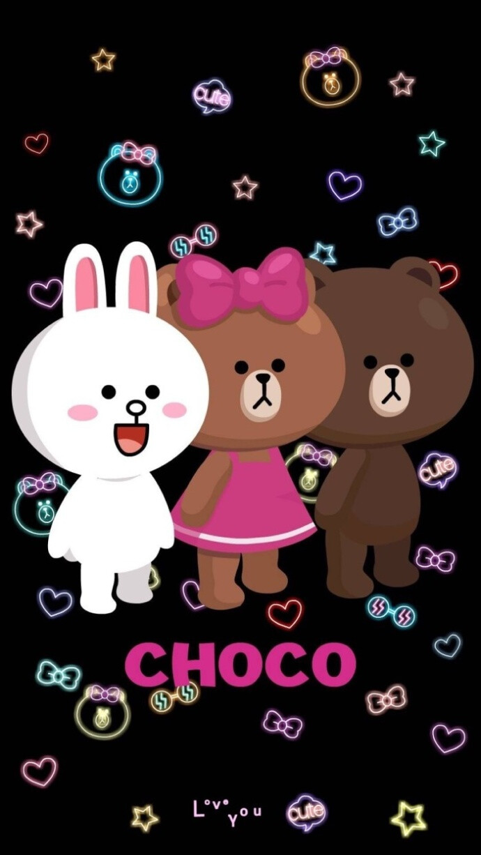line friends 布朗熊妹妹choco丘可