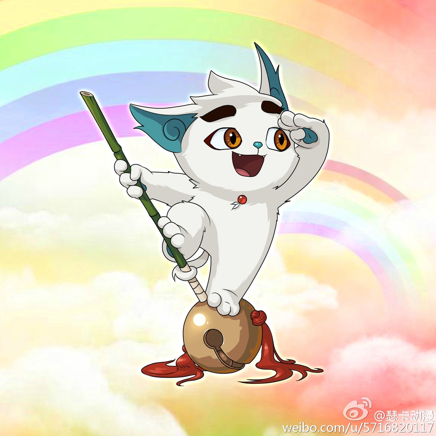 京剧猫白糖头像可爱图片