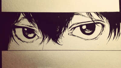男生的眼睛漫画图片