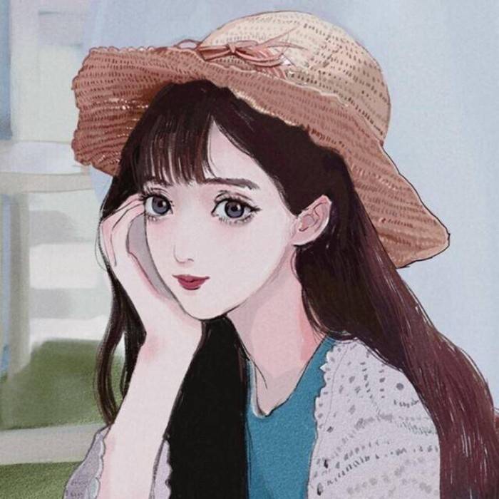 插画素描漫画动漫可爱二次元女头像