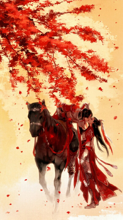 古风 红色 剑三