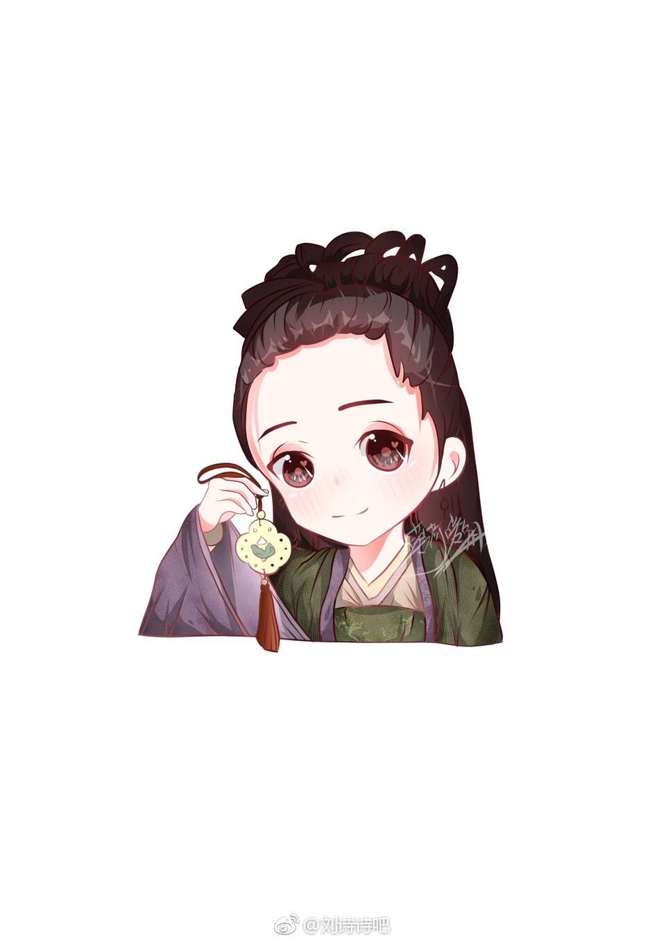 刘诗诗醉玲珑凤卿尘古风q版卡通人物图