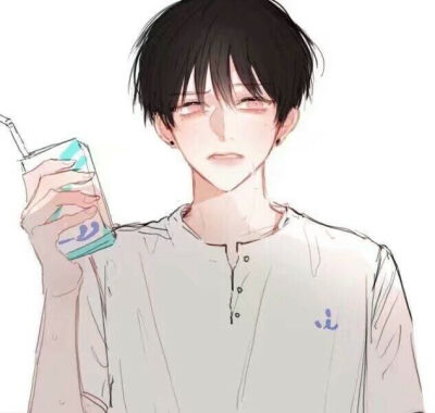 手绘二次元男生头像