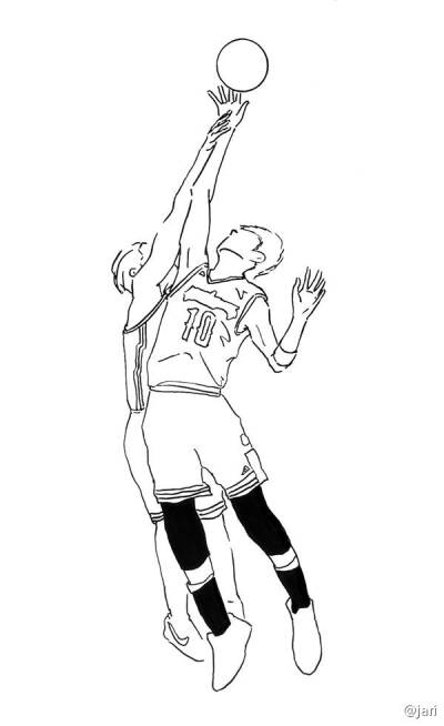 篮球少年简笔画图片