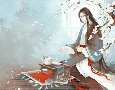 手绘古装美男