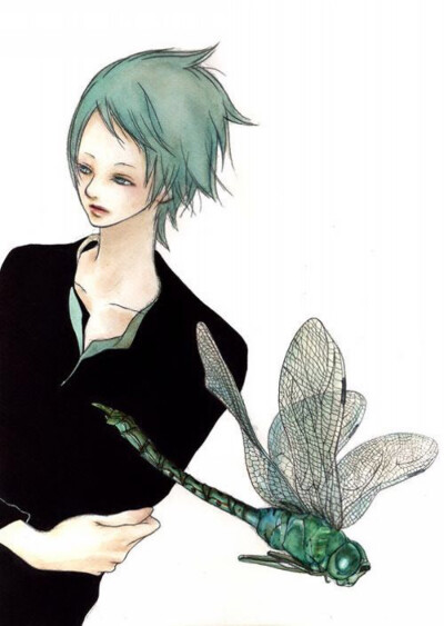 日本画师halorganon的作品,简单的笔触,却带来细腻的情感表达.