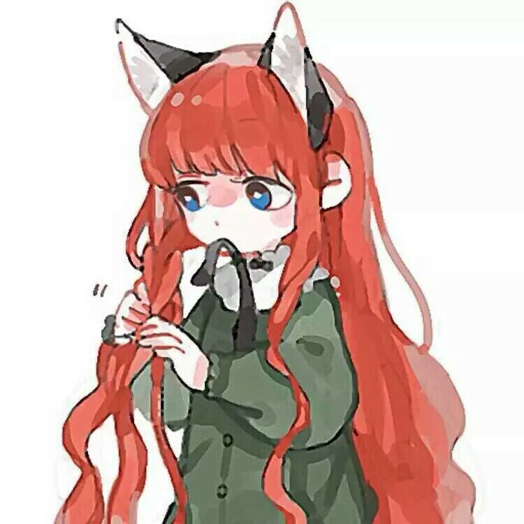 女生头像二次元卡通软妹小可爱猫耳朵