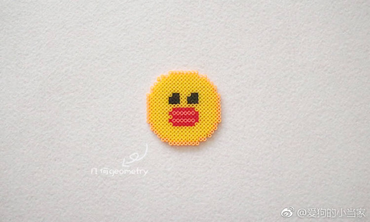 拼豆豆的图纸世界o(^")o拼豆图纸#我爱拼豆#豆师见水印#line friends