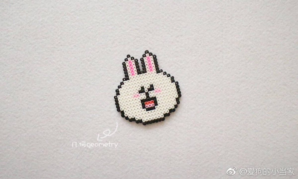 拼豆豆的图纸世界o(^)o拼豆图纸#我爱拼豆#豆师见水印#line friends